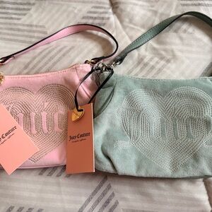 Juicy Couture Pink and Green Wristlets